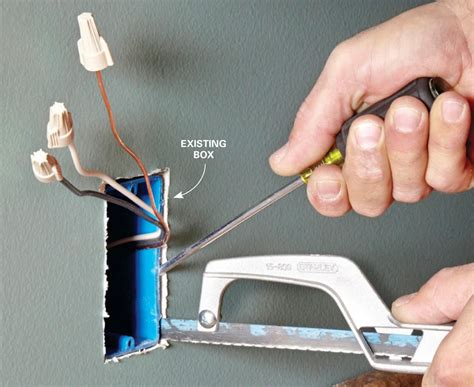 how to remove a poorly installed electrical box|replacing electrical outlet box.